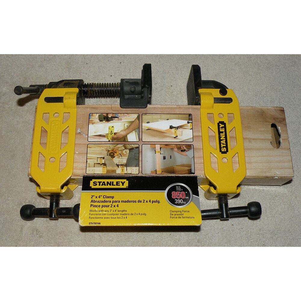 Stanley 2” x 4” Clamp Set 850 Pounds Clamping Force New In Package STHT83166